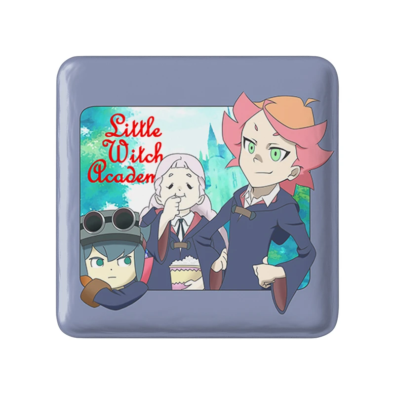 مگنت خندالو طرح آماندا انیمه جادوگران کوچک Little Witch Academia  مدل مربعی کد 22902