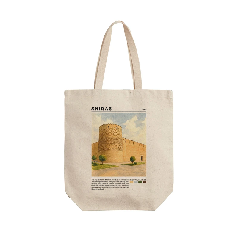 ساک خرید ترمه طراحان ایده مدل ارگ کریم خان شیراز کد map0823 - L