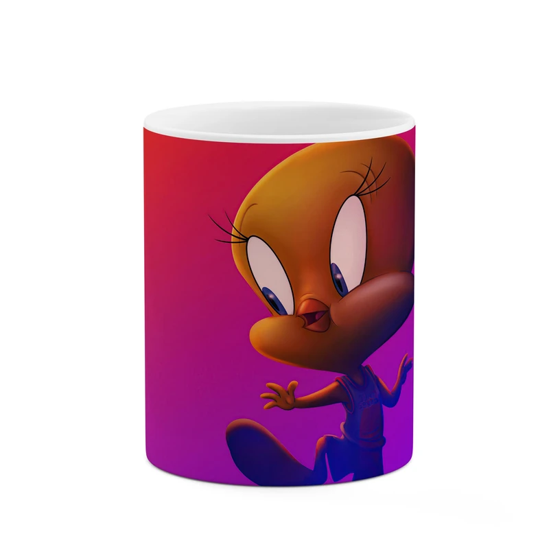 ماگ کاکتی طرح گنجشک کارتونی کد mgp10361