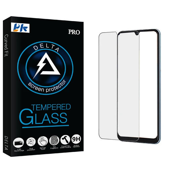 محافظ صفحه نمایش پی کی مدل Delta Glass مناسب برای گوشی موبایل سامسونگ Galaxy A50/A30/A20/M20