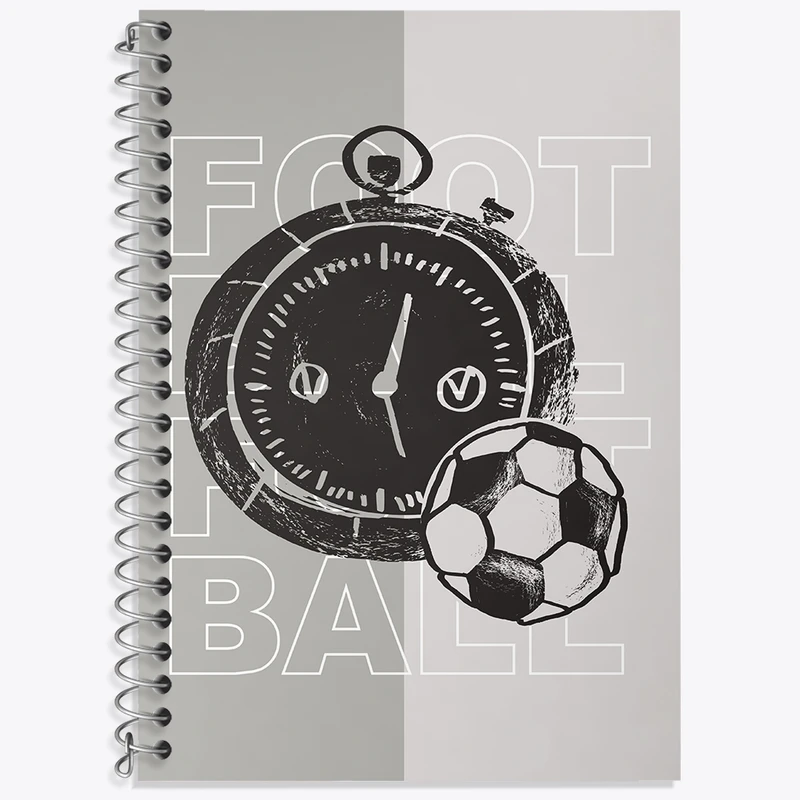 دفتر زبان 50 برگ خندالو مدل دو خط طرح فوتبال کد N1381