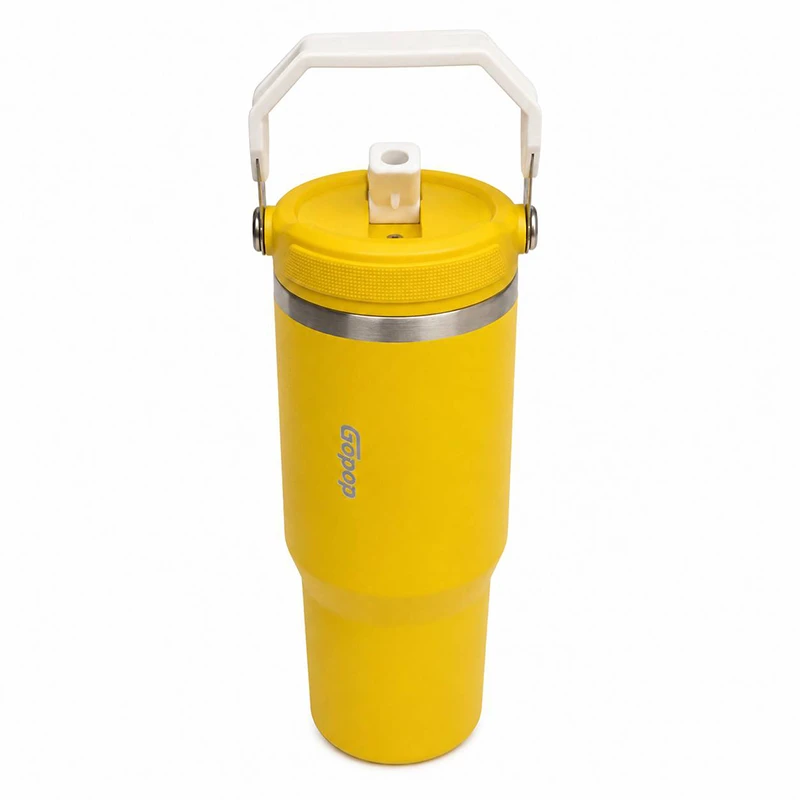 ماگ عایق حرارتی نی دار گوپاپ مدل PQC-708 گنجایش 0.9 لیتر