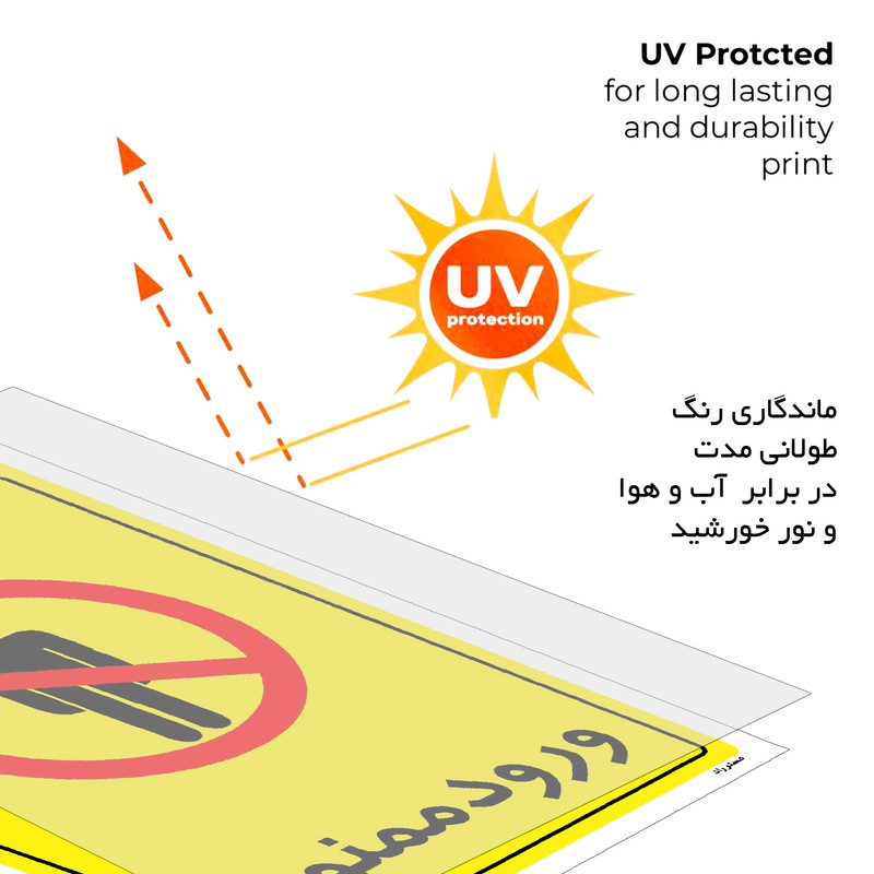 برچسب ایمنی مستر راد طرح ورود ممنوع مدل HSE-OSHA-0769