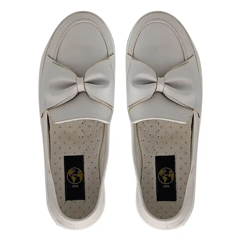 کفش روزمره زنانه سیی مدل کالج پاپیونی کد 2080.1