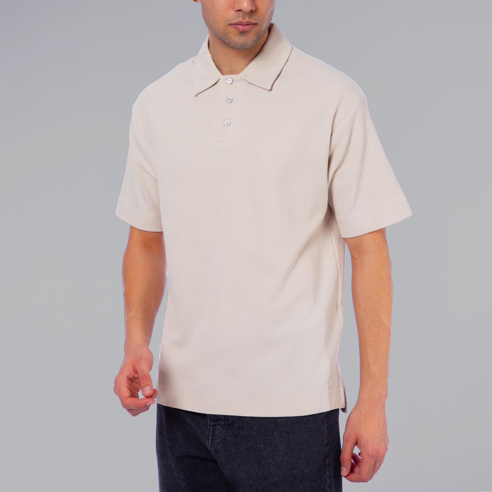 پولوشرت آستین کوتاه مردانه کروم مدل 2412310 - - 1