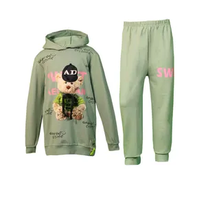 ست هودی و شلوار دخترانه مدل خرسی 15