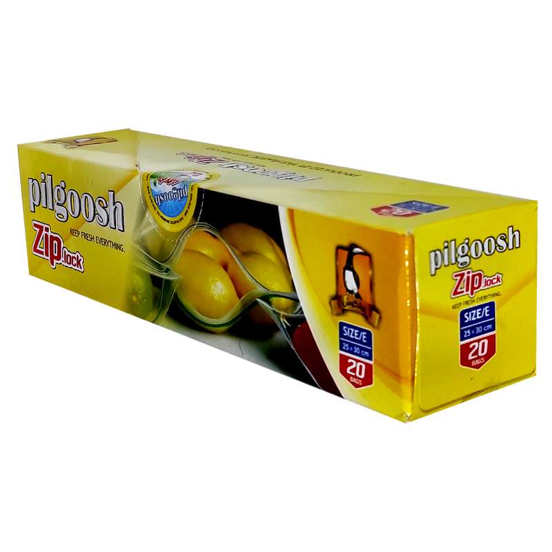 کیسه زیپ دار پیلگوش کد 30.25 بسته 20 عددی