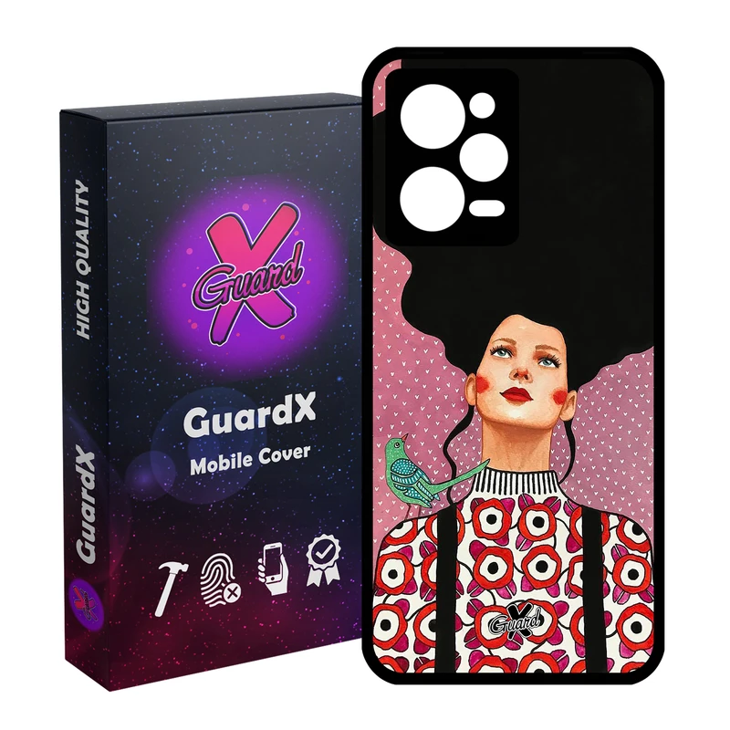 کاور گارد ایکس طرح دختر مدل Glass10139 مناسب برای گوشی موبایل شیائومی Redmi Note 12 Pro 5G/Poco X5 Pro 5G/Note 12 Pro Pro speed