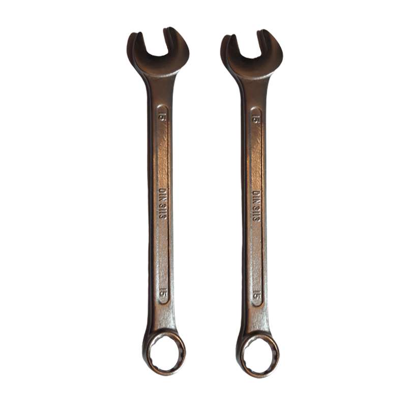 آچار یکسر رینگی و یکسر تخت مدل M-15 کد 597 سایز 15 اینچ بسته دو عددی