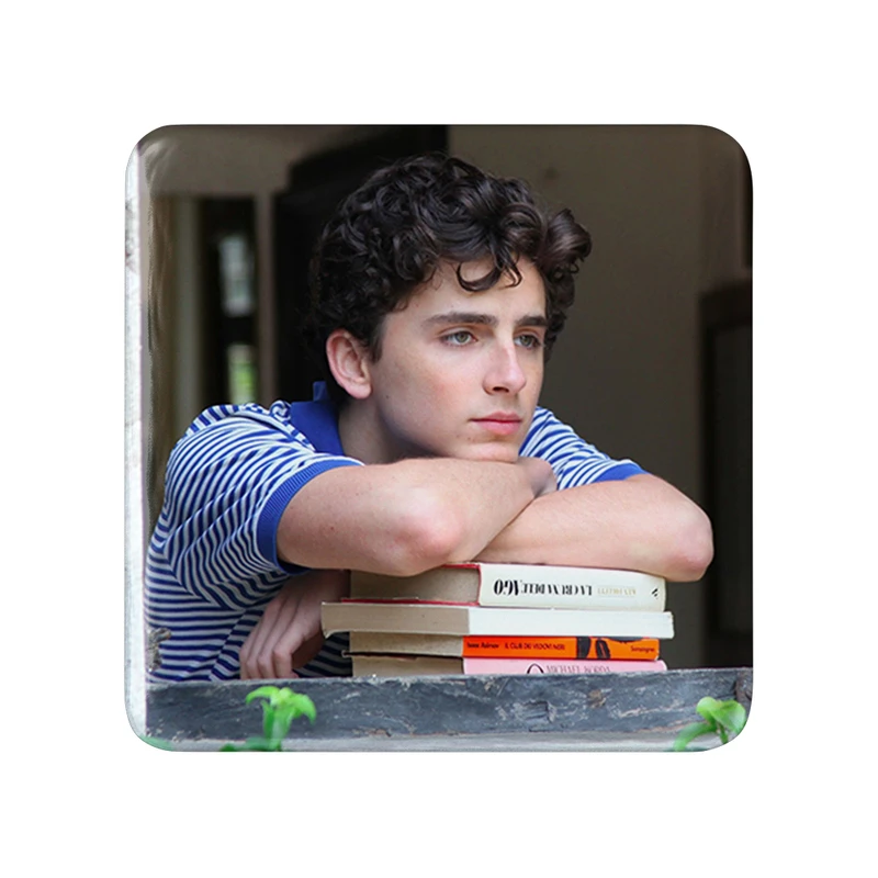 مگنت خندالو طرح تیموتی شالامی Timothée Chalamet  مدل مربعی کد 19289