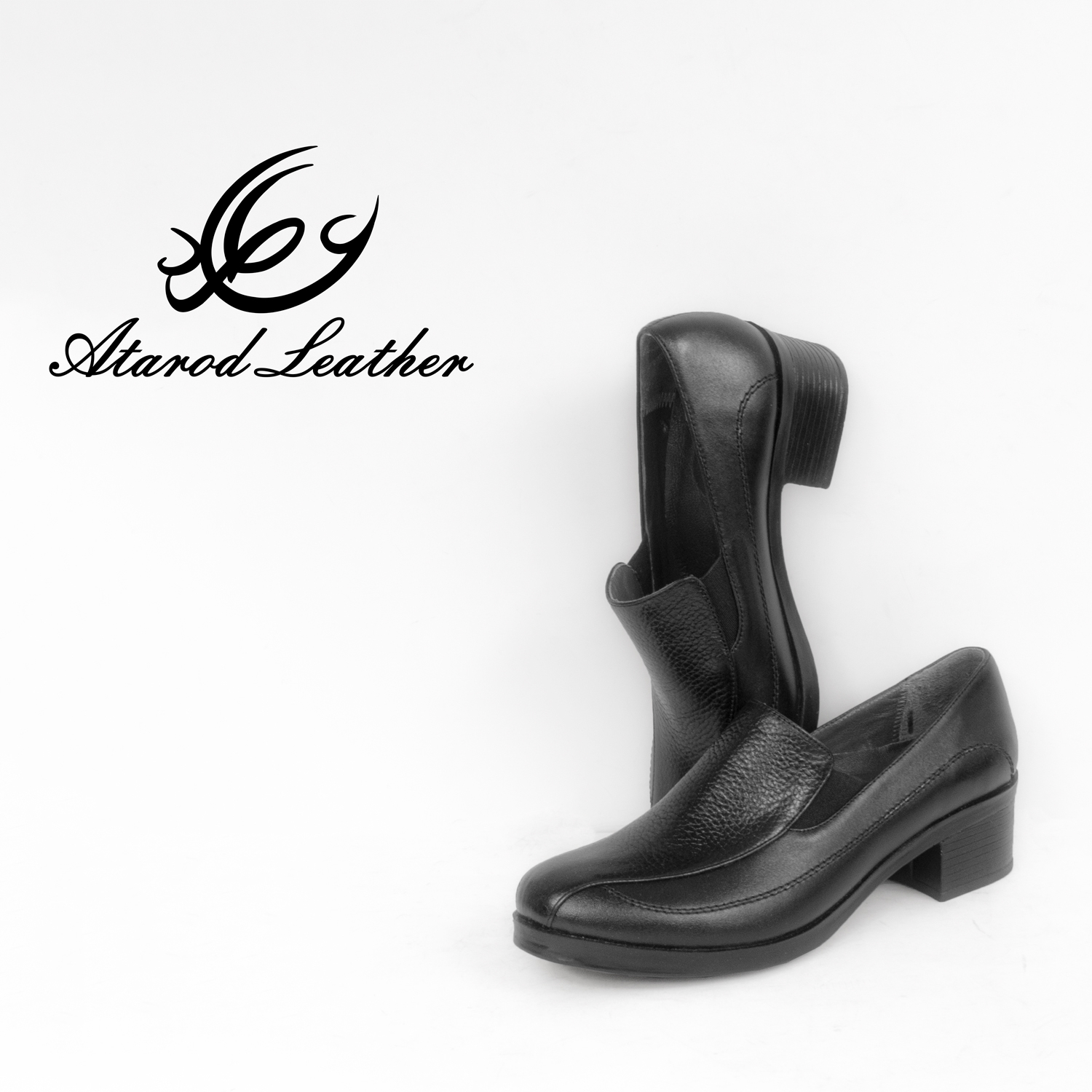 کفش زنانه چرم عطارد مدل چرم طبیعی کد SH226