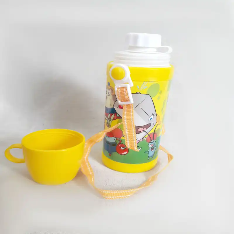 قمقمه کودک طرح باب اسفنجی کد ZA2 گنجایش 0.5 لیتر