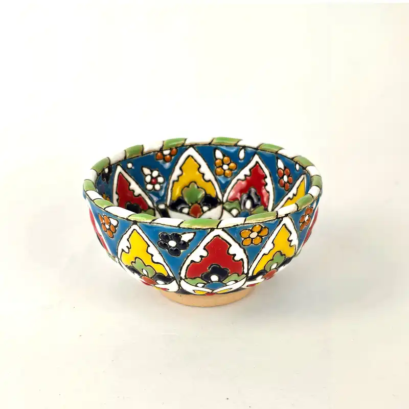 کاسه مینا کاری مدل ماست خوری