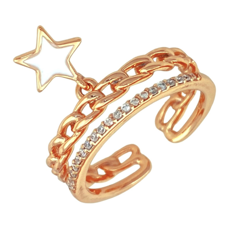 انگشتر زنانه ژوپینگ مدل ستاره کد R4290