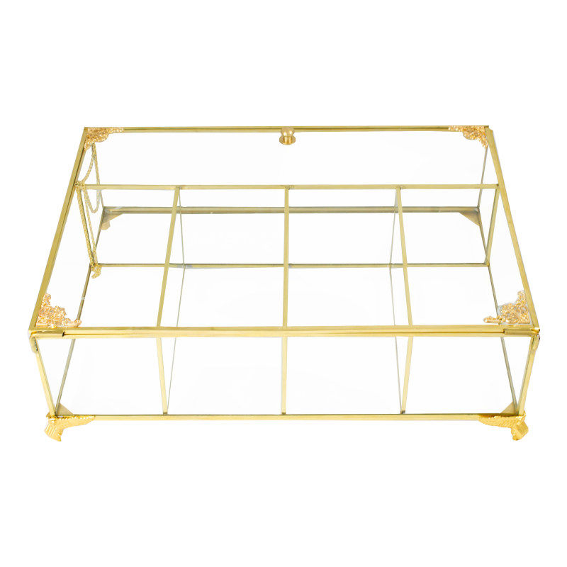 جعبه دمنوش مدل باکس شیشه ای