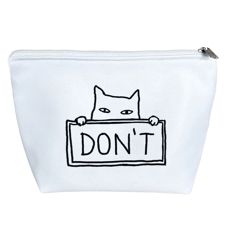 کیف لوازم آرایش دخترانه خندالو مدل گربه عصبانی کد 3400