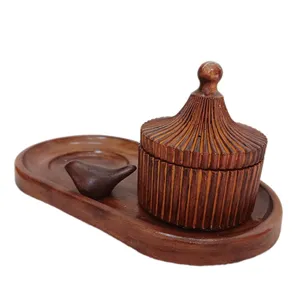 قندان بتنی طرح چوب