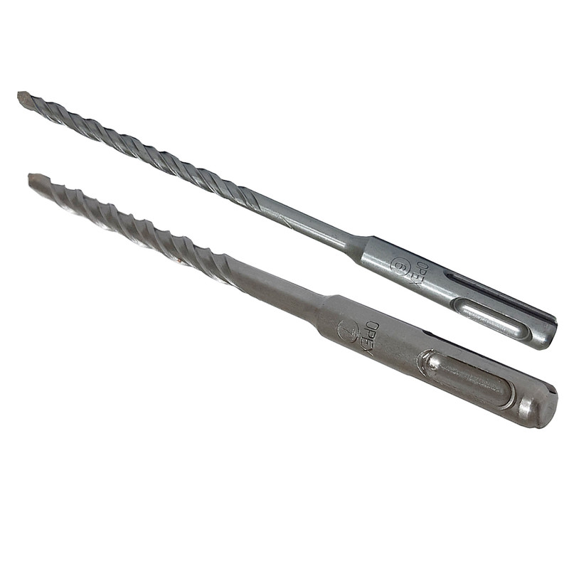 مته چهار شیار اپکس مدل HT - 0067x160 سایز 6 /7 میلی متر مجموعه دو عددی