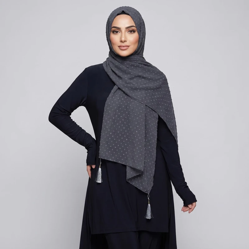 شال زنانه مدل حریر اشکی