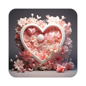 زیر لیوانی کاکتی طرح گل مدل mp17921