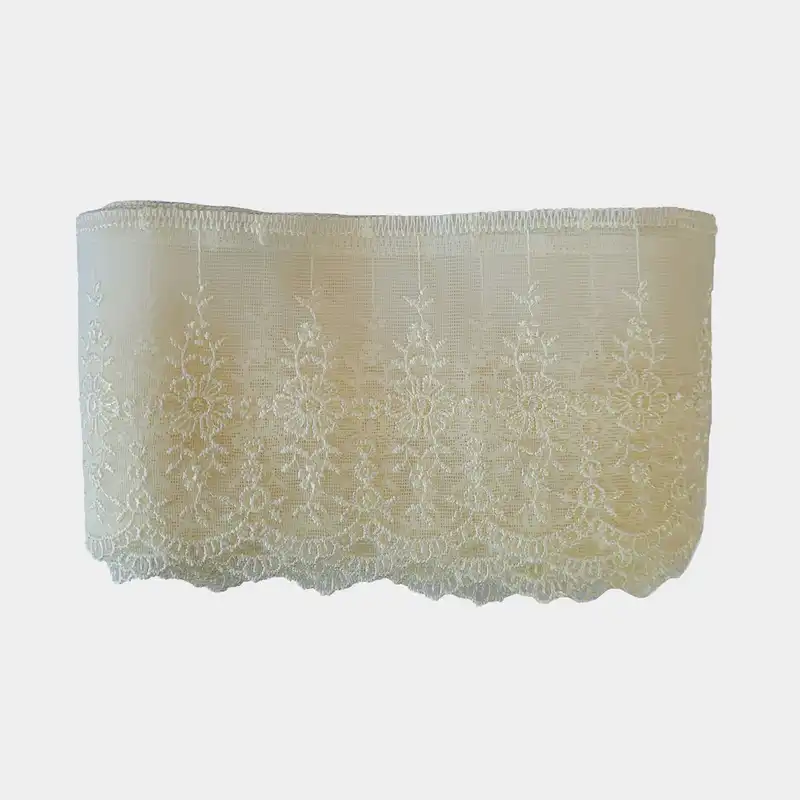 نوار یراق مدل گیپور طرحدار کد W8NAB طول یک متر