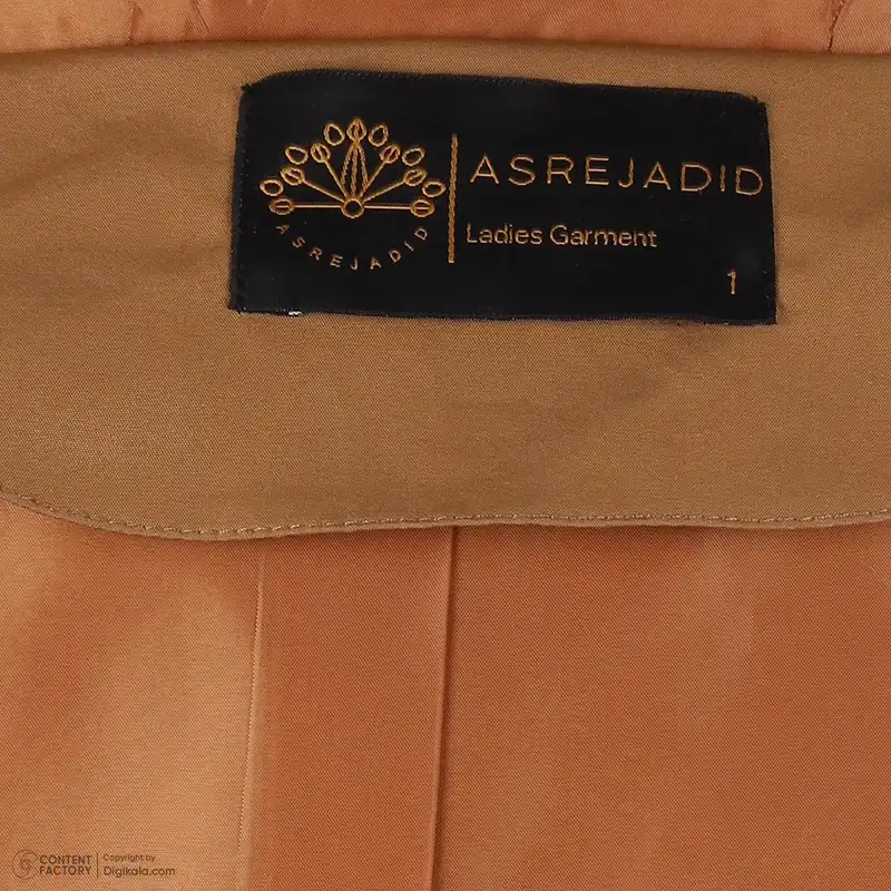 بارانی زنانه عصر جدید مدل 3520-1 رنگ نسکافه ای