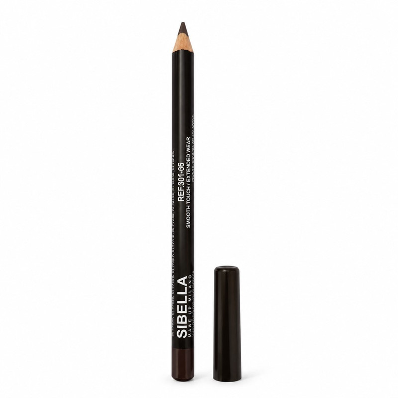 مداد چشم سیبللا مدل Make Up Milano با بافت نرم، شماره 8 رنگ قهوه‌ای تیره