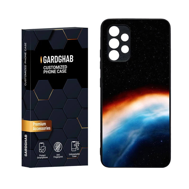 کاور گارد قاب مدل دورژله ای پشت گلس ساده مناسب برای گوشی موبایل سامسونگ Galaxy A32 4G