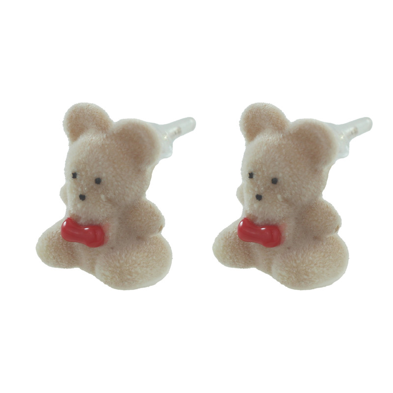 گوشواره دخترانه مدل خرس مهربان کد AAC-217