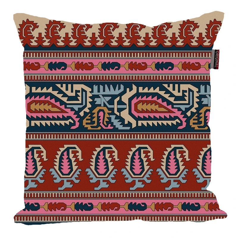 کوسن پاد آفرین مدل سنتی طرح گلیم فرش کد PK30313