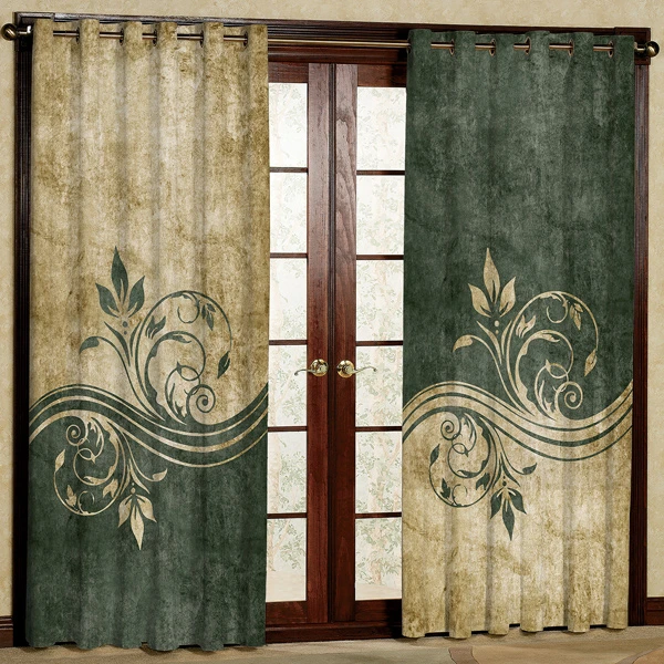 پرده پانچی مدل مخمل کد 6304 سایز 280x140 سانتی متر