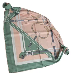 روسری زنانه مدل ساتن ابریشم کمربندی کد 21