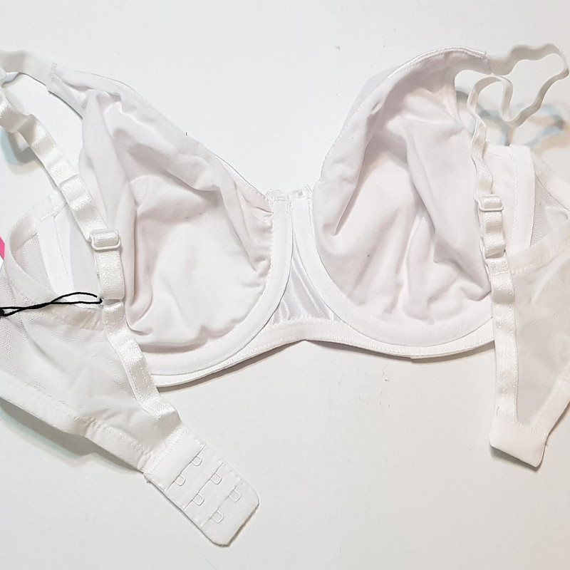 سوتین زنانه برتا مدل ساتن فنردار کد 5117-555-W رنگ سفید