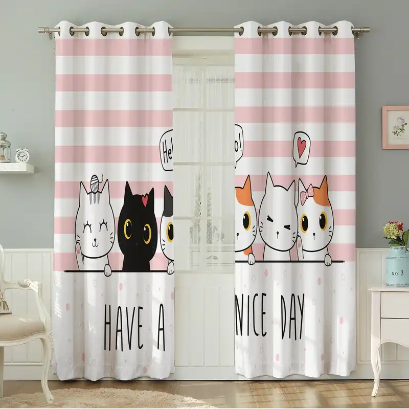 پرده نیروانا طرح کودک مدل مخمل کد 5118 سایز 140×280 سانتی متر