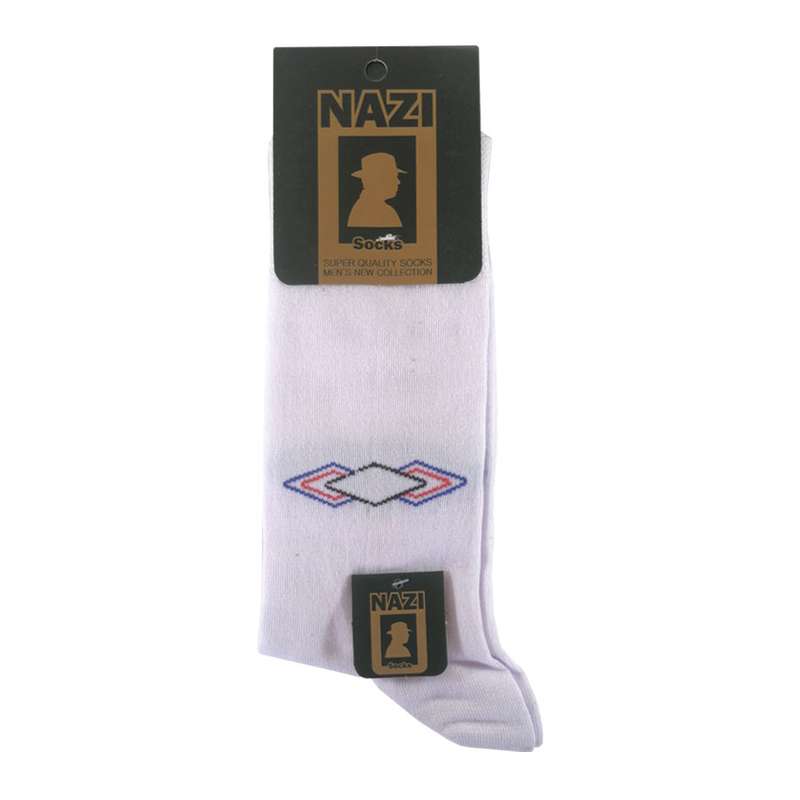 جوراب مردانه نازی مدل نیم ساق رنگ سفید