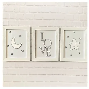 تابلو ویترای طرح عشق کد 334 مجموعه 3 عددی