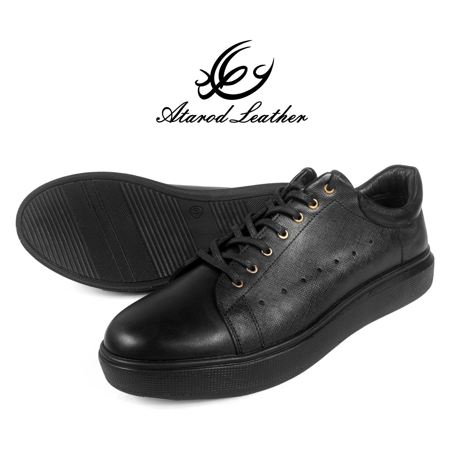 کفش روزمره مردانه چرم عطارد مدل  چرم طبیعی کد SH72 -  - 12