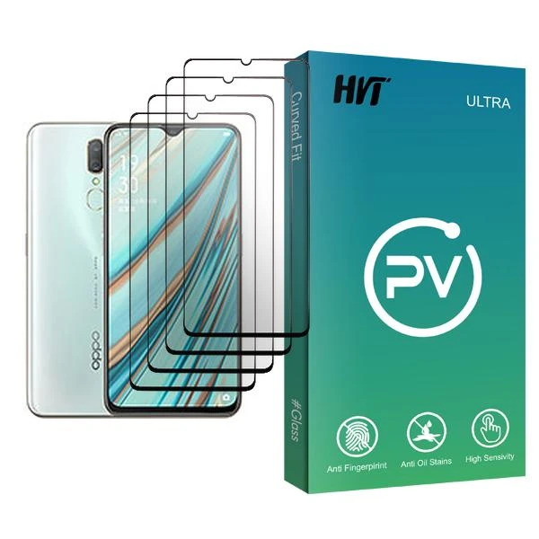 محافظ صفحه نمایش اچ وی تی مدل PV Glass MIX004 مناسب برای گوشی موبایل اوپو A9x بسته چهار عددی