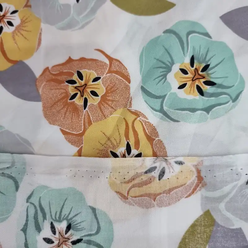 پارچه لباس مدل کودری نخی طرح بهار کد A