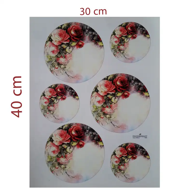 برچسب ترنسفر مدل گل حبابی 1