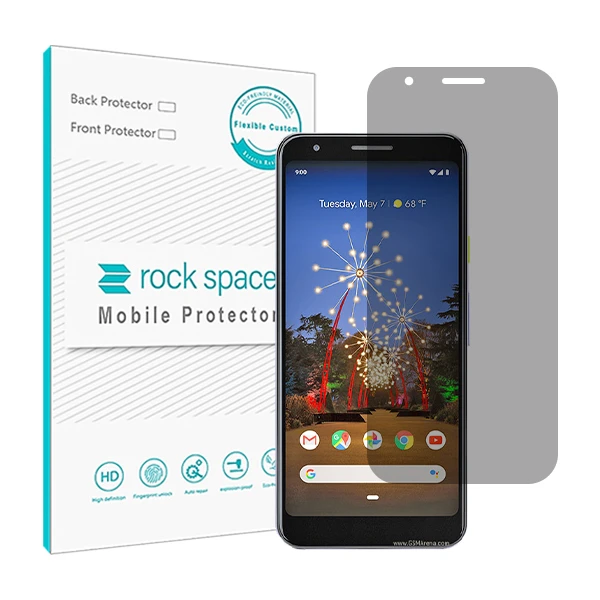 محافظ صفحه نمایش حریم شخصی راک اسپیس مدل HyPRV مناسب برای گوشی موبایل گوگل Pixel 3a XL