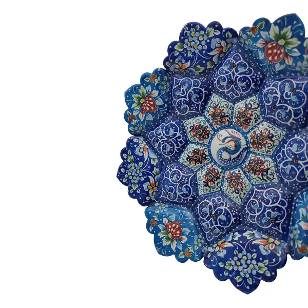 بشقاب میناکاری کد B1001