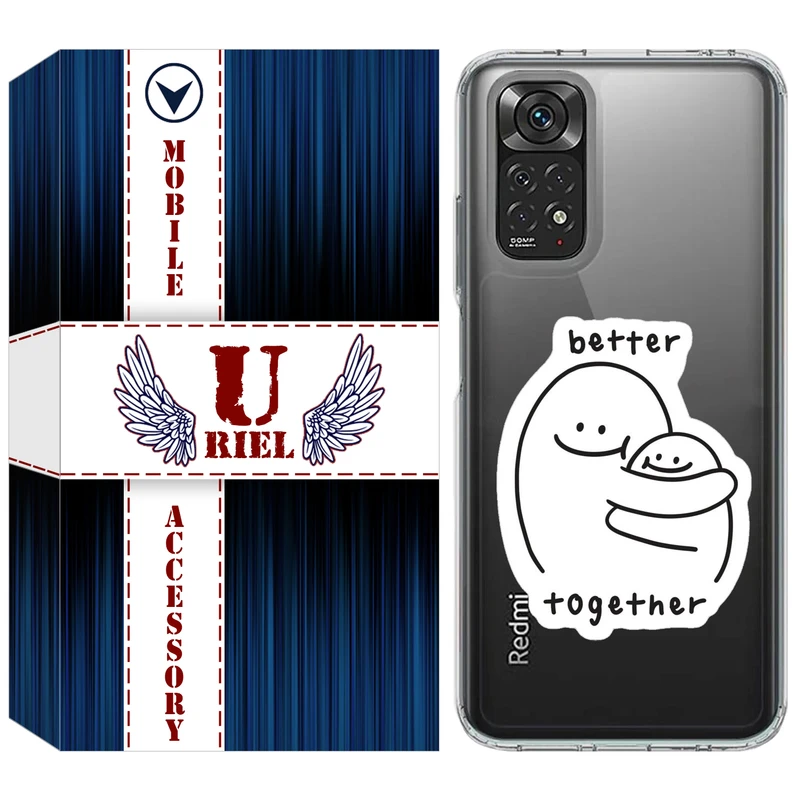 کاور یوریل مدل Clear کد 90 طرح Together مناسب برای گوشی موبایل شیائومی Redmi Note 11 4G / Note 11S