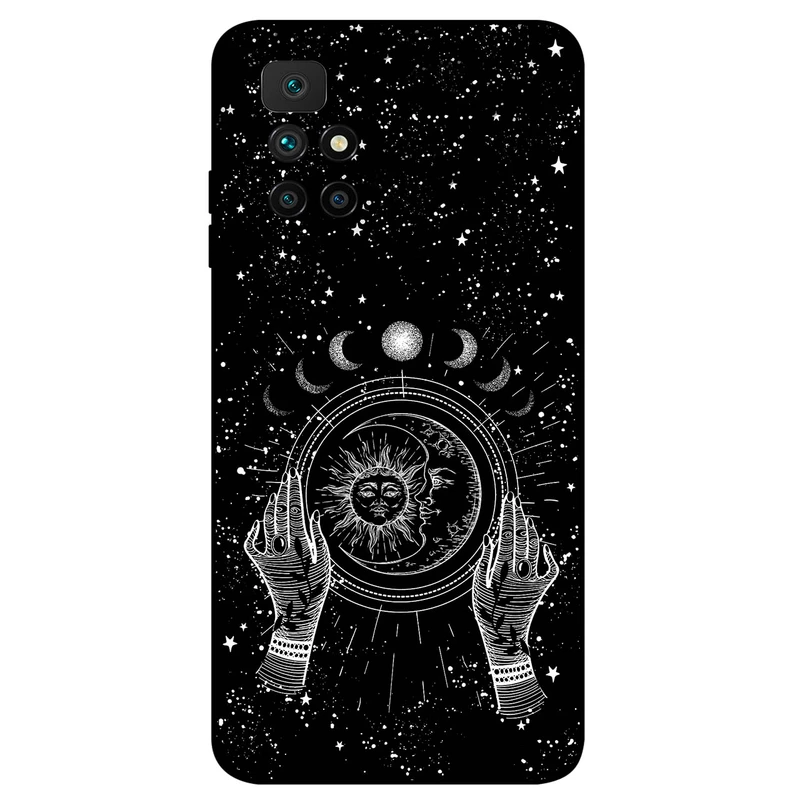 کاور مگافون طرح ماه و خورشید مدل 1892 مناسب برای گوشی موبایل شیائومی Redmi 10 / 10 Prime 