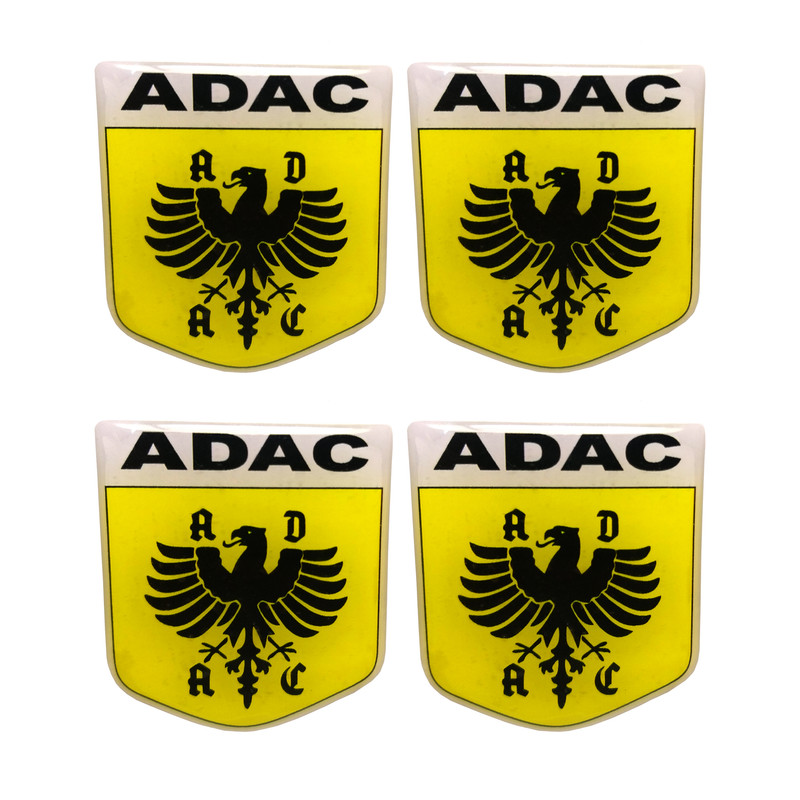 آرم خودرو آراکس یدک مدل AY-3333 طرح آداک ADAC بسته 4 عددی