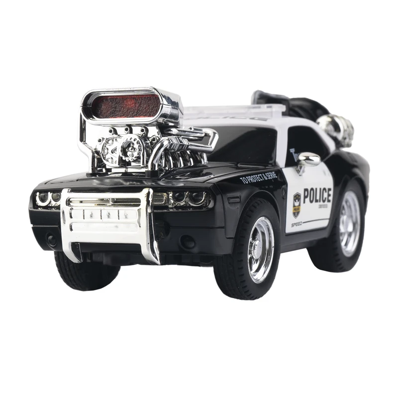 ماشین بازی مدل پلیس ماسکل کار قدرتی  دودزا کد DIE-CAST2025