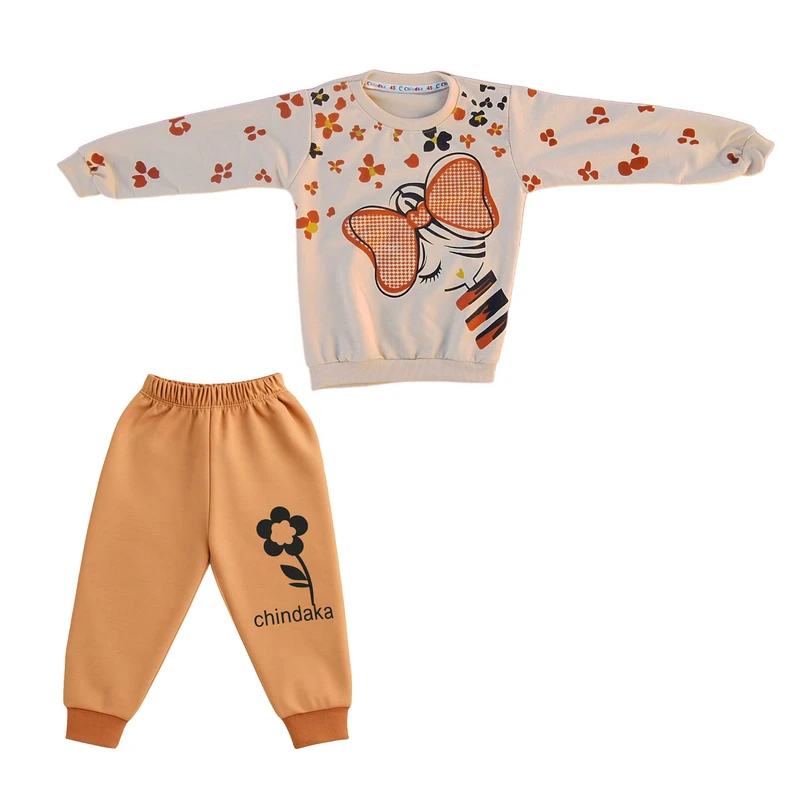 ست سویشرت و شلوار راحتی دخترانه مدل بهاری