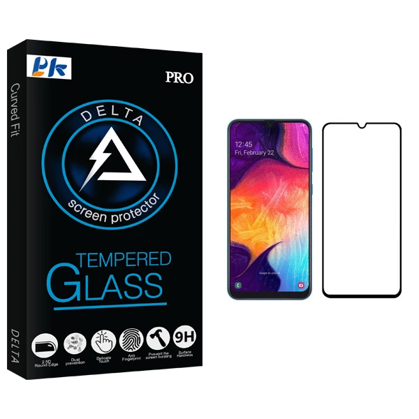 محافظ صفحه نمایش پی کی مدل Delta مناسب برای گوشی موبایل سامسونگ Galaxy A50