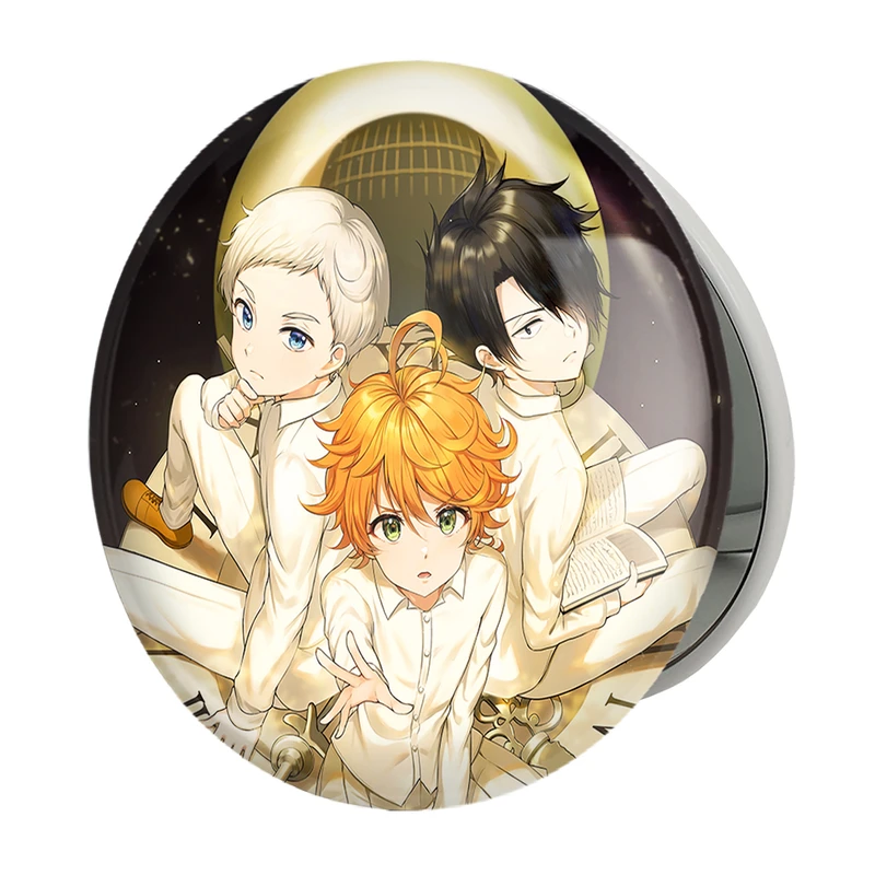 آینه جیبی خندالو طرح انیمه ناکجا آباد موعود Promised Neverland مدل تاشو کد 10115 