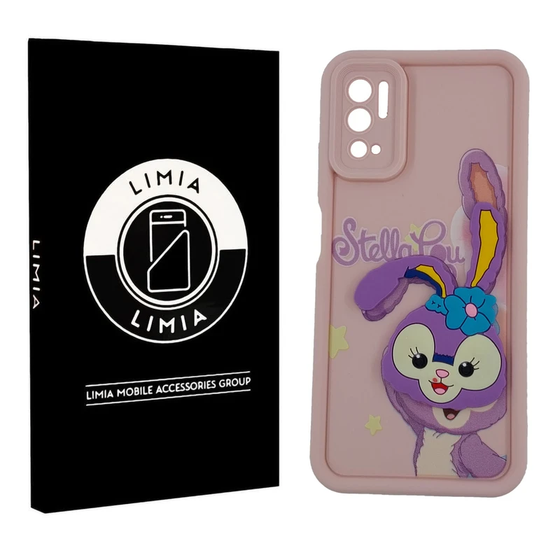 کاور لیمیا مدل سولید لنزدار طرح عروسکی برجسته مناسب برای گوشی موبایل شیائومی Redmi Poco M3 Pro/Note 10 5G